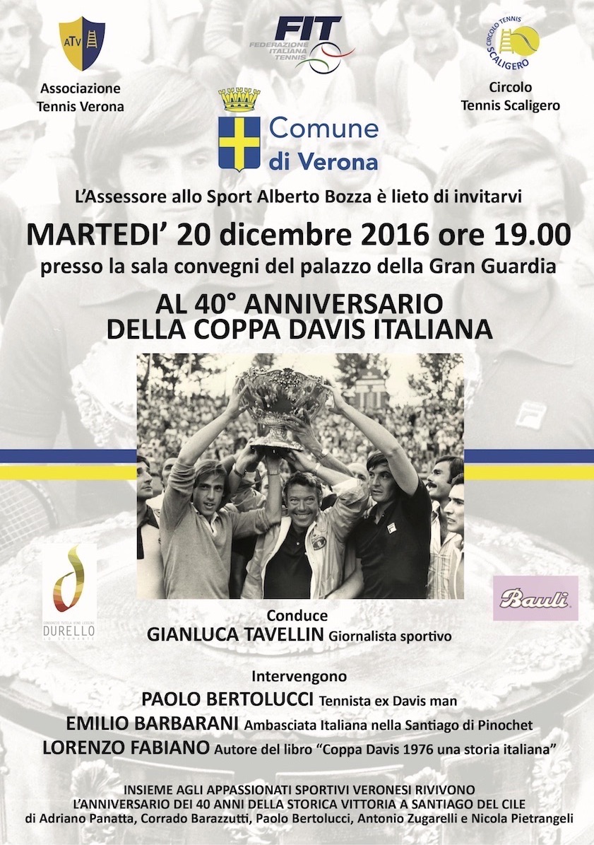 Nuovo grande evento a Verona Coppa Davis 1976